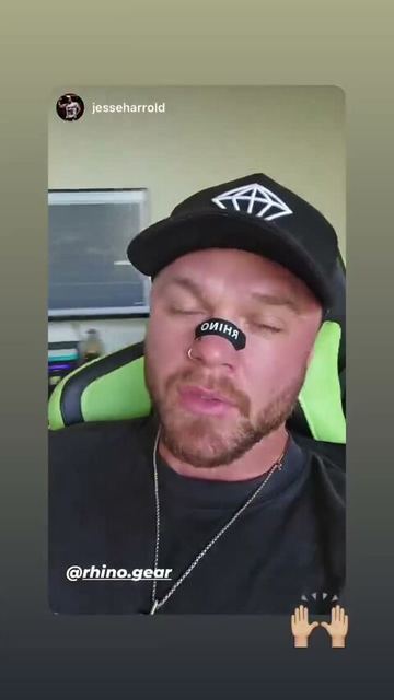 Clearing a blocked nose with RhinoGear nasal strips